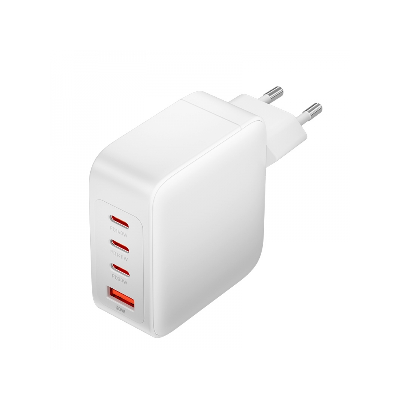 Chargeur mural Vention GaN 4 ports PD 140W (140W/140W/30W/30W) avec kit de câbles blancs EU -