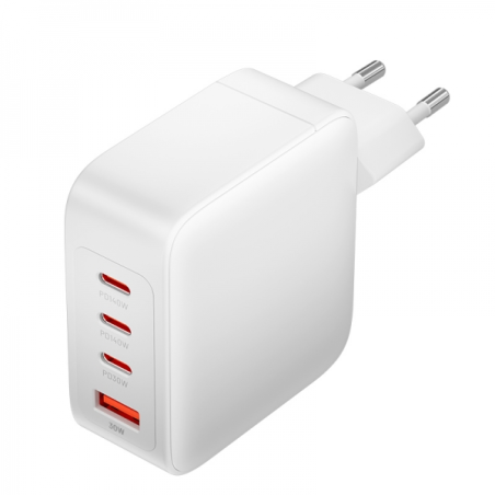 ✅ Chargeur mural Vention GaN 4 ports PD 140W (140W/140W/30W/30W) avec kit de câbles blancs EU - couleur Blanc en stock