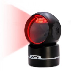 Lecteur de code de bureau AVPos AVP-M680-2D - Numérisation automatique - Lecture de codes 1D, 2D et QR - USB et série - Couleur