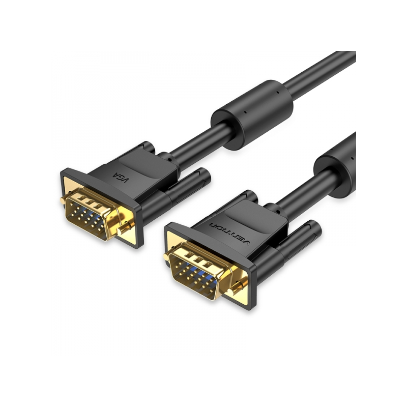 Câble Vention SVGA VGA mâle vers VGA mâle - 5 m - Couleur noire
