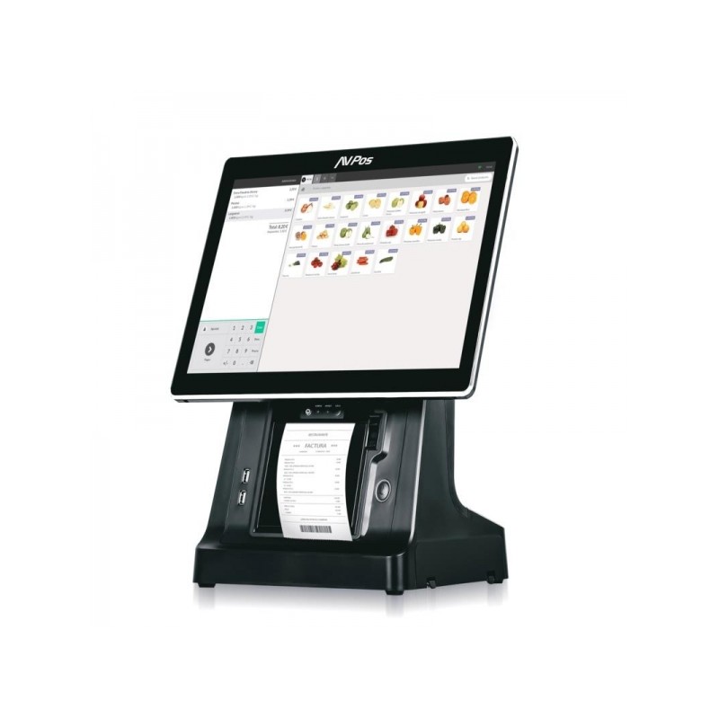 AVPos POS K6000 15 Touch - Imprimante intégrée - I5 - Mémoire 8 Go - SSD 128 Go - VGA et HDMI - Couleur Noir AVPos POS K6000 15 Touch - Imprimante intégrée - I5 - Mémoire 8 Go - SSD 128 Go - VGA et HDMI - Couleur Noir