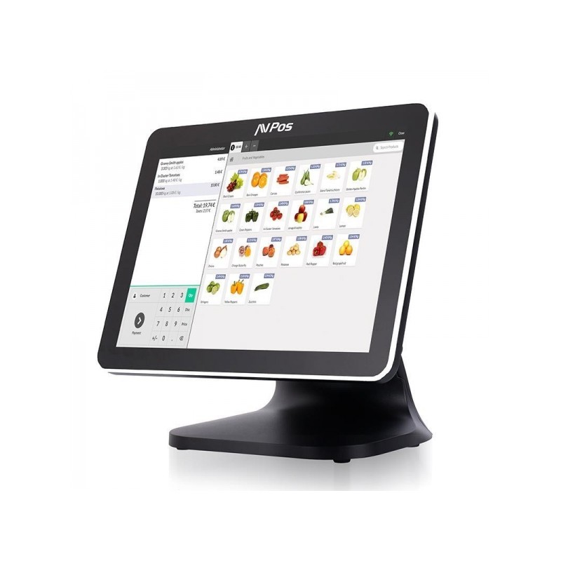 AVPos POS K5000 Aluminium 15 Touch - N100 - Mémoire 8 Go - SSD 128 Go - VGA et HDMI - Couleur Noir AVPos POS K5000 Aluminium 15 Touch - N100 - Mémoire 8 Go - SSD 128 Go - VGA et HDMI - Couleur Noir
