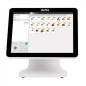 AVPos POS K5000 Aluminium 15 Touch Blanc - I7 - Mémoire 8 Go - SSD 128 Go - VGA et HDMI - Couleur Blanc