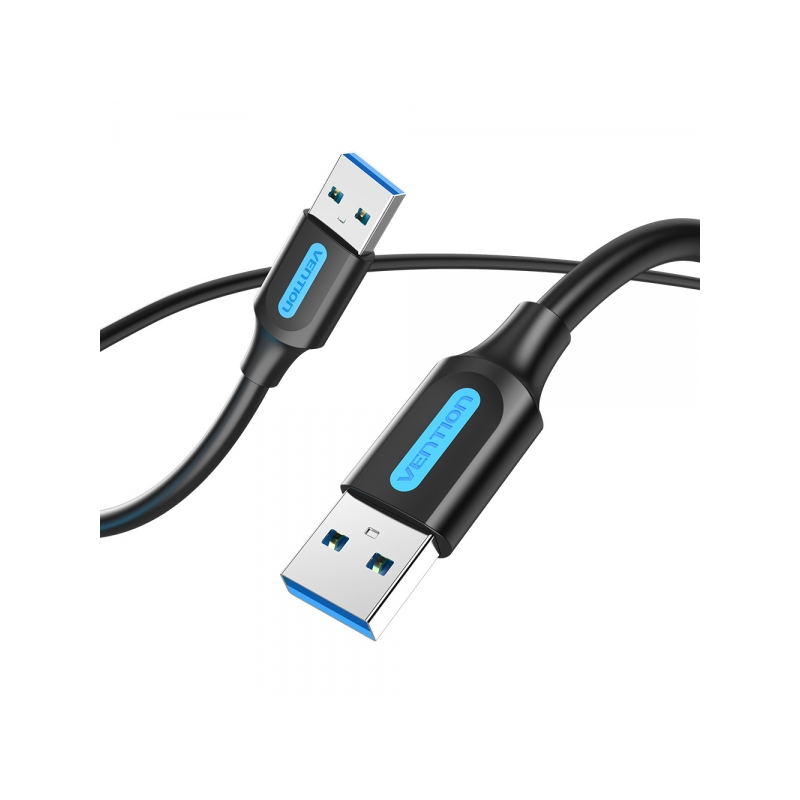 Câble USB 3.0 mâle vers USB mâle Vention - 2 m - Noir