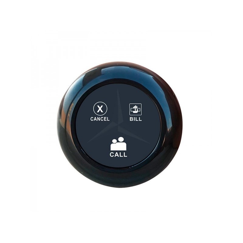 AVPos AVP-AC-3B-WP Alerteur de serveur - 3 fonctions - Support publicitaire - Couleur noire