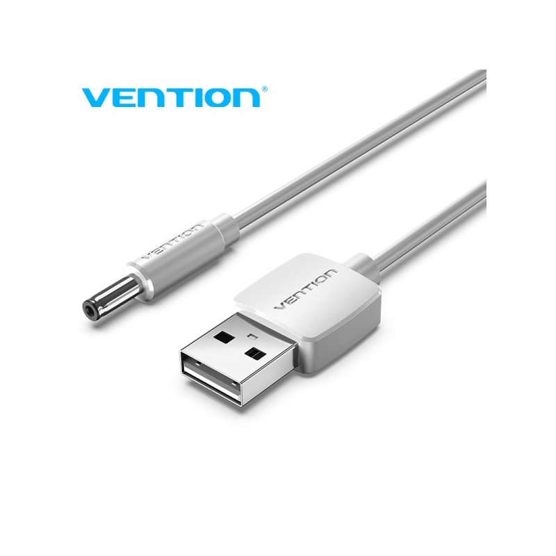 Câble convertisseur USB mâle vers DC 3,5 mm mâle Vention - 1,5 m - Couleur blanche