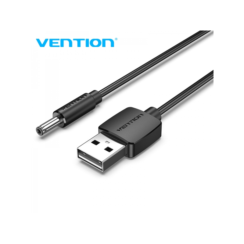 Convertisseur USB mâle vers DC 3,5 mm mâle Vention - 1 m - Couleur noire