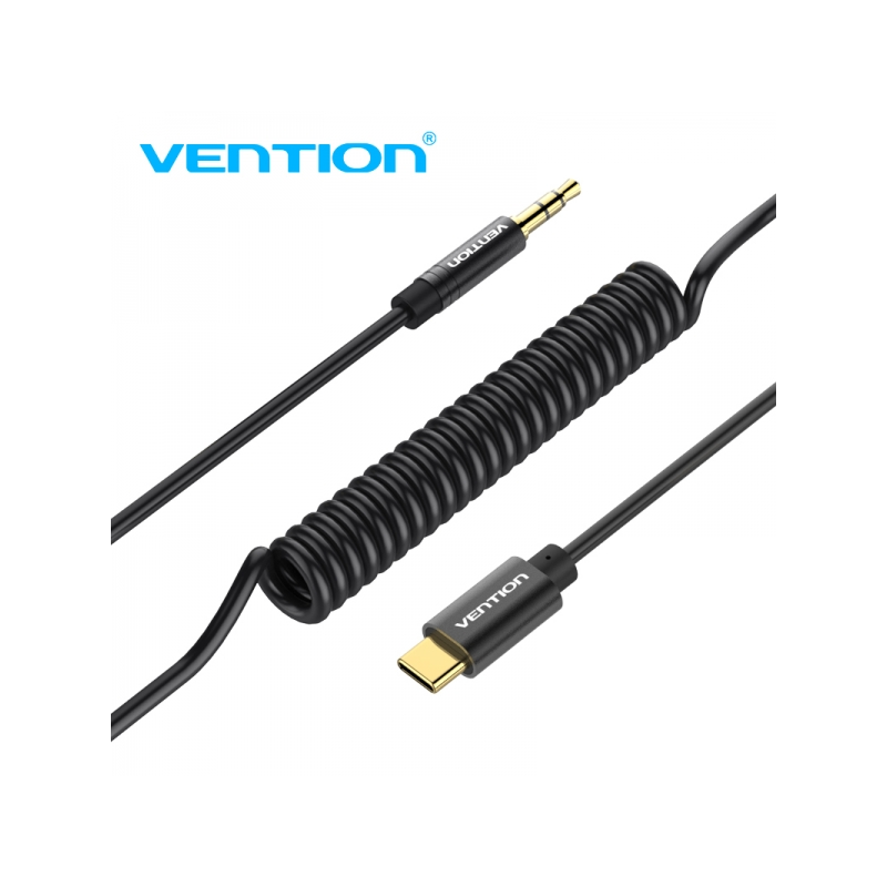 Vention Convertisseur Audio USB-C vers Jack 3.5 Mâle - 1m - Couleur Noir