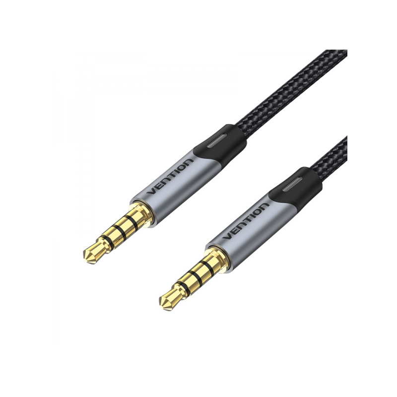 Câble Stéréo Vention Jack 3.5 Mâle vers Jack 3.5 Mâle - 2m - Couleur Gris
