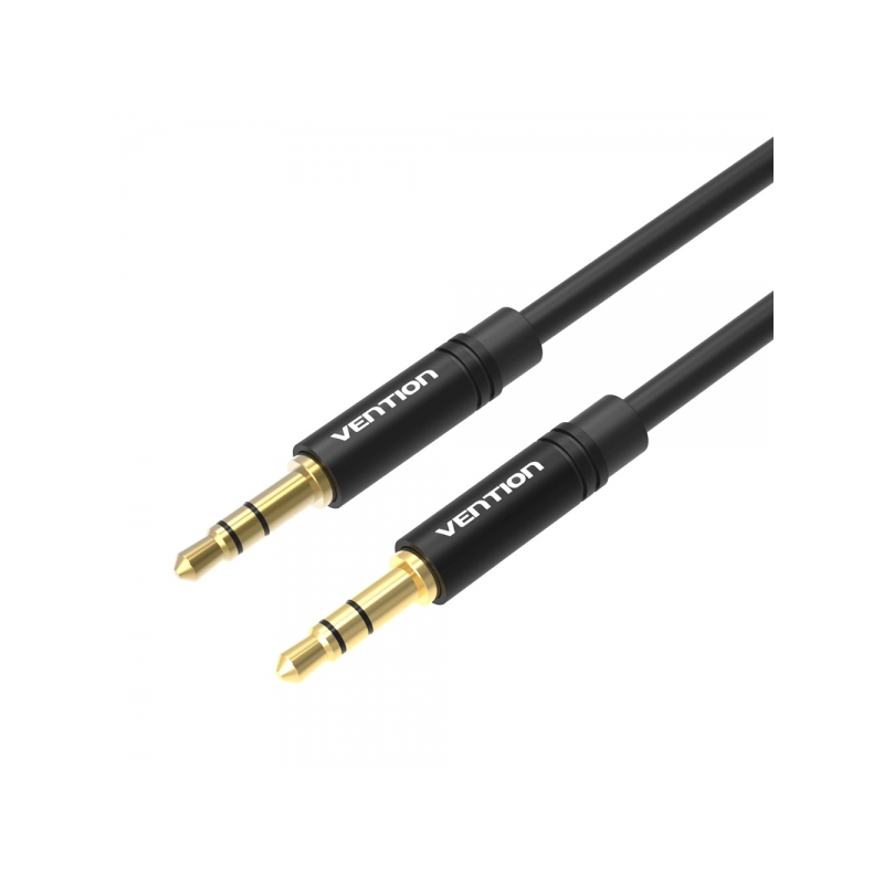Câble Stéréo Vention Jack 3.5 Mâle vers Jack 3.5 Mâle - 0.5m - Couleur Noir