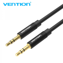 Câble Stéréo Vention Jack 3.5 Mâle vers Jack 3.5 Mâle - 0.5m - Couleur Noir