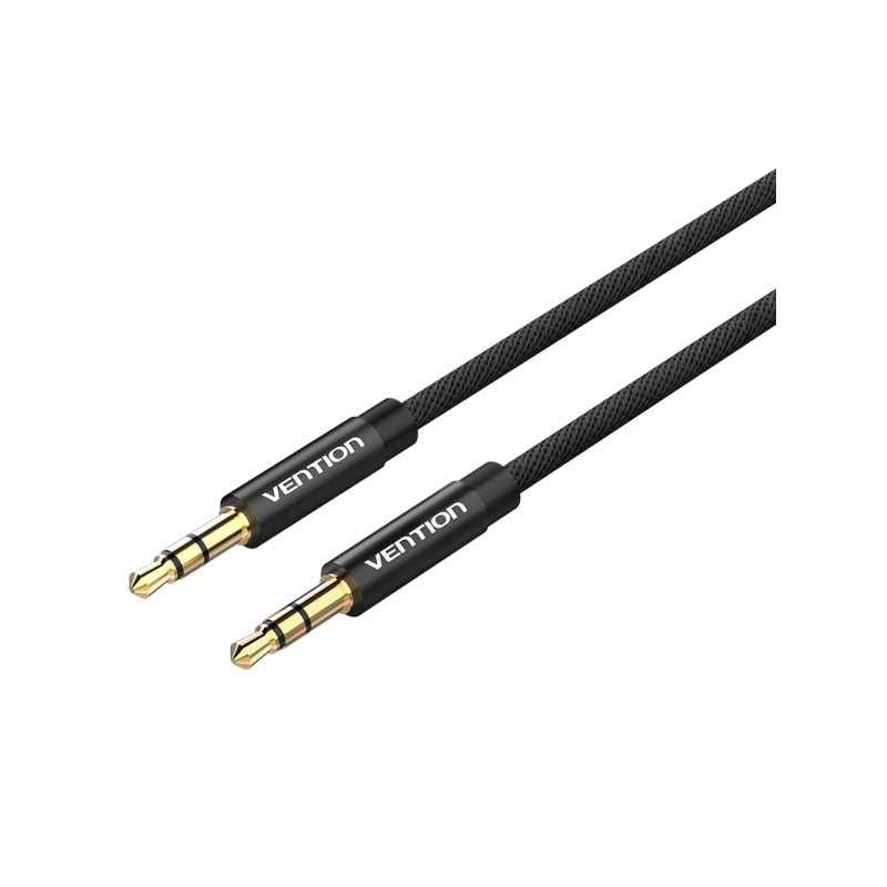 Câble Stéréo Vention Jack Mâle 3,5 vers Jack Mâle 3,5 - 0,5m - Couleur Noir