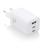 Chargeur Aisens Gan USB-C 65W - Haute efficacité énergétique - Technologie AI - Chargement rapide et sûr - 3 ports USB