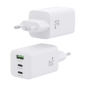 Chargeur Aisens Gan USB-C 65W - Haute efficacité énergétique - Technologie AI - Chargement rapide et sûr - 3 ports USB