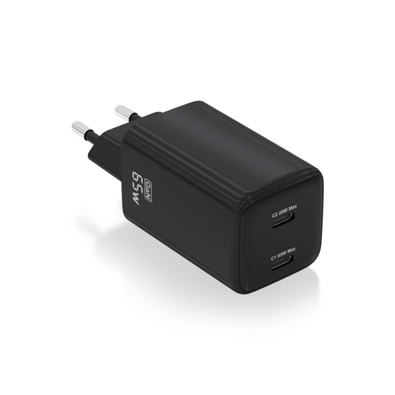 Chargeur Aisens Gan USB-C 65W - Haute efficacité énergétique - Technologie AI - Protections multiples - Chargement rapide et