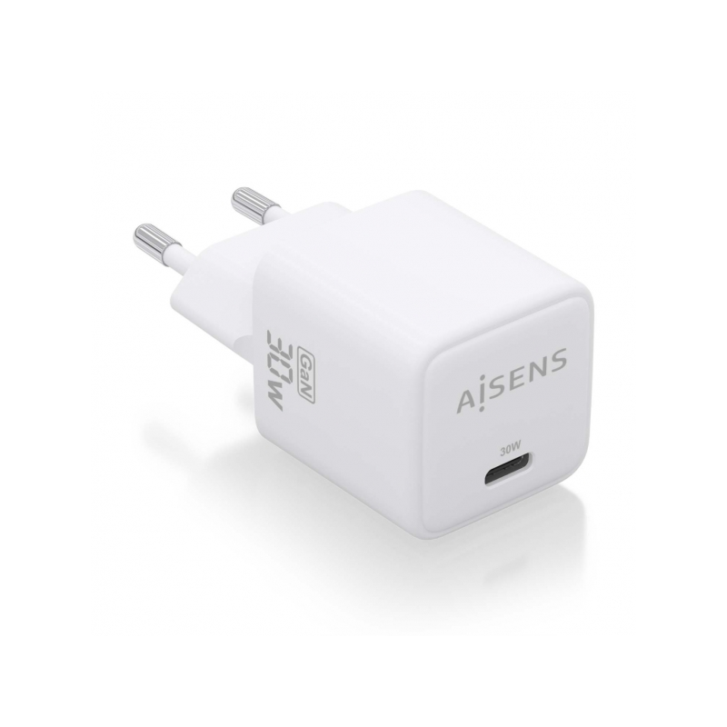 Aisens Gan USB-C Chargeur 30W : Efficacité énergétique et sécurité - Technologie AI - Plusieurs protocoles de charge