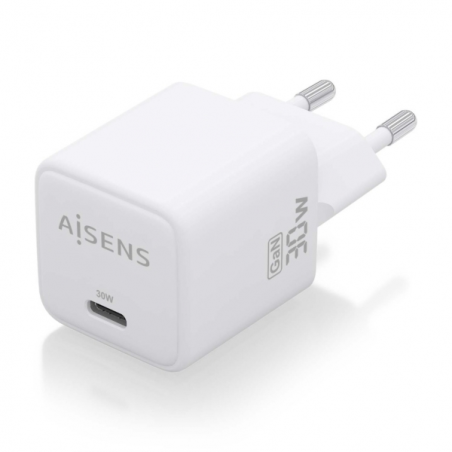 Aisens Gan USB-C Chargeur 30W : Efficacité énergétique et sécurité - Technologie AI - Plusieurs protocoles de charge