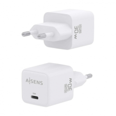 ✅ Aisens Gan USB-C Chargeur 30W : Efficacité énergétique et sécurité - Technologie AI - Plusieurs protocole en stock