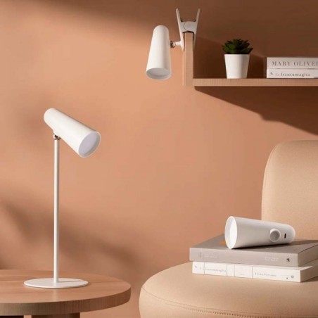 Xiaomi Lampe rechargeable flexible Xiaomi Lampe de table multifonction 100lm - 3 modes : Bureau, avec pince et lampe de poche