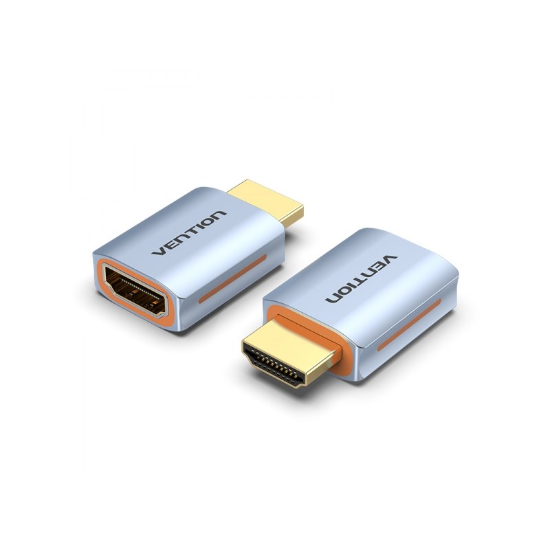 Adaptateur Convention HDMI 2.1 mâle vers HDMI femelle - 8K - Couleur bleue