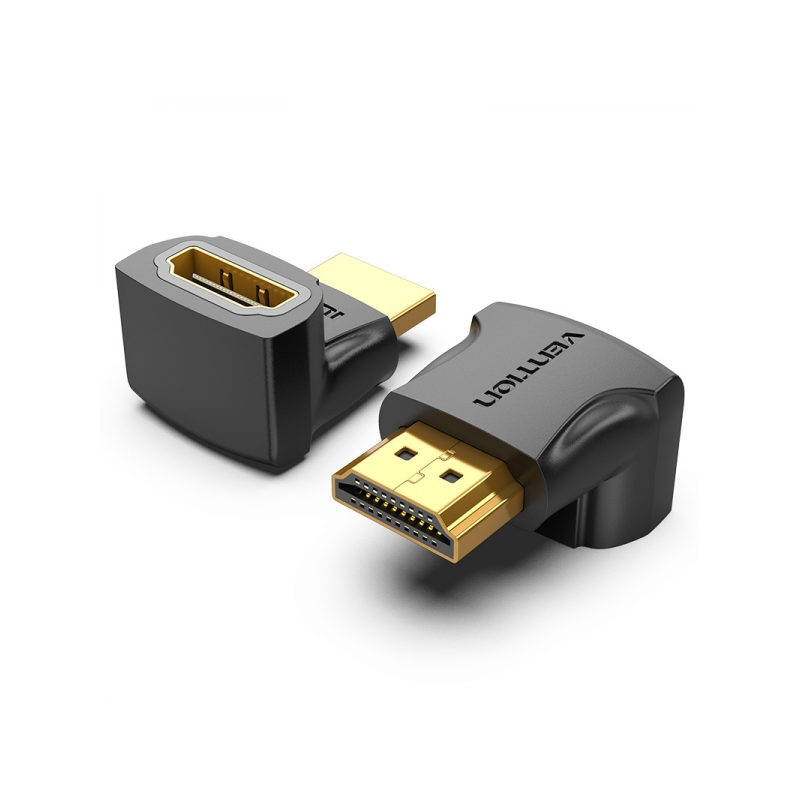 Adaptateur HDMI Mâle vers HDMI Femelle Vention 270º 4K - Couleur Noir