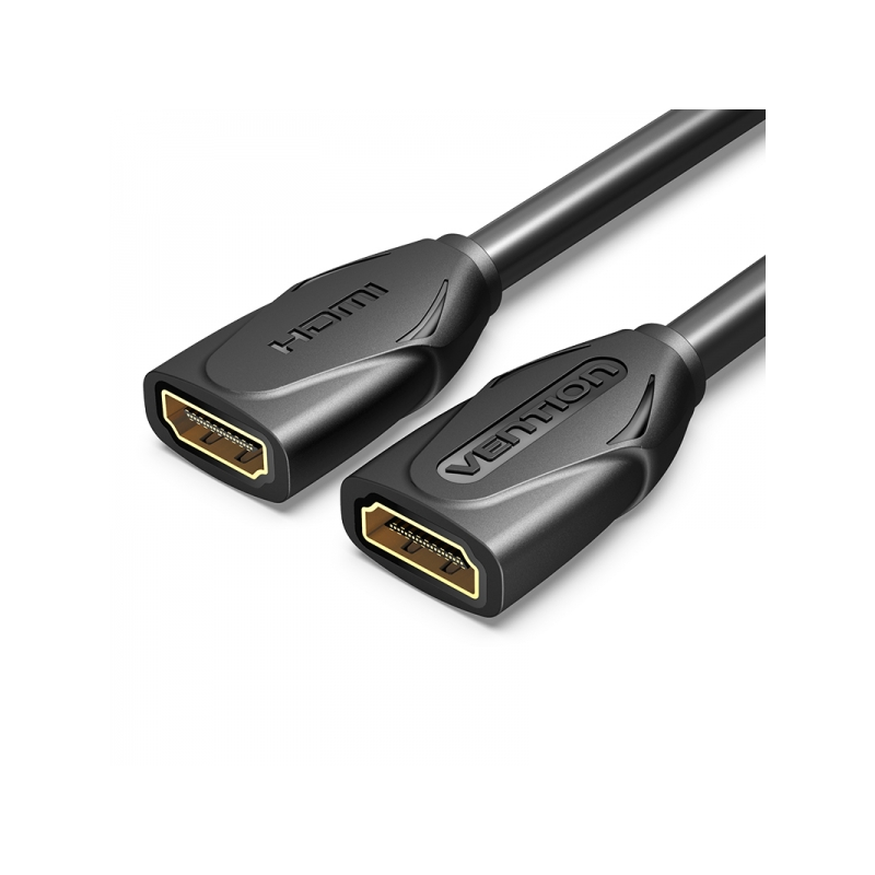 Câble d'extension Vention HDMI Femelle vers HDMI Femelle 4K 2.0 - 0,50 m - Couleur Noir