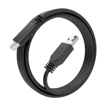 Câble Aisens USB 3.1 Gen2 10 Gbit/s - Connecteur USB-C vers USB-A - Charge jusqu'à 3 A - Transfert 10 Gbit/s - Compatible