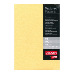 Apli Pack de 100 Feuilles de Papier Parchemin - 95gr - Design Double Face - Idéal pour Invitations, Diplômes et Travaux Manuels