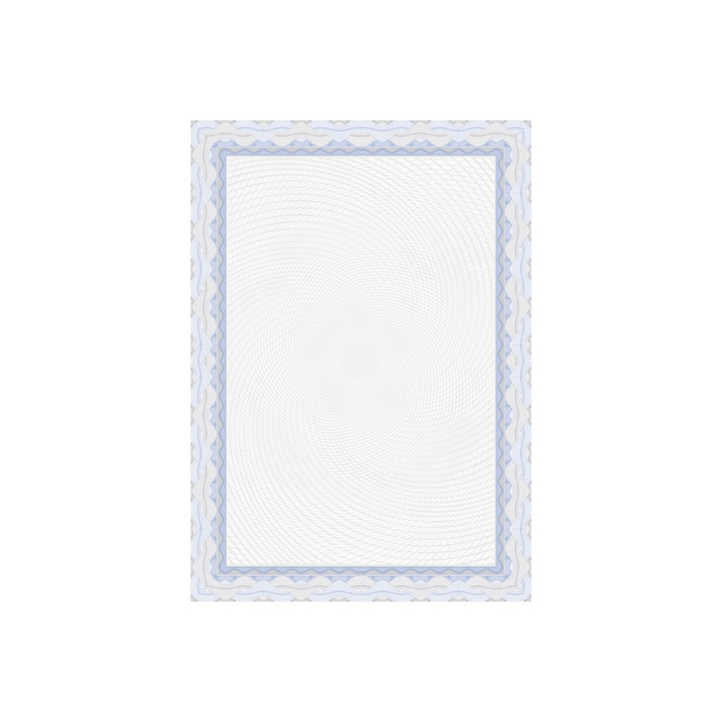 Apli Pack de 70 Feuilles de Papier pour Certificat - Design Spirale - 115gr - Idéal pour Certificats et Diplômes - Compatible