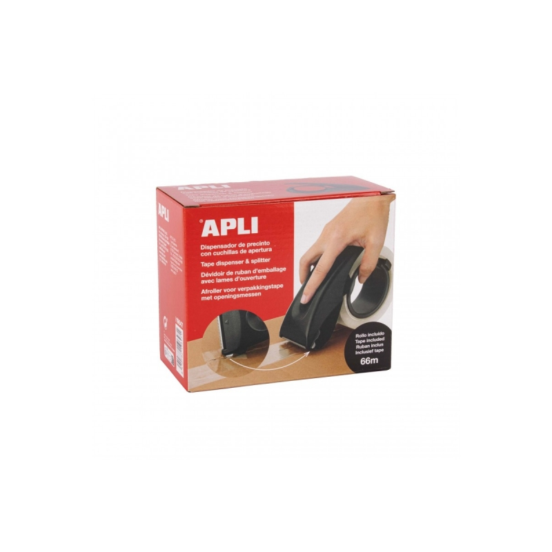 Distributeur de scellage multifonction Apli - Lame intégrée - Conception ergonomique - Matériau ABS de haute qualité - Robuste