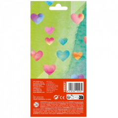 Apli Sachet d'Autocollants Coeurs Holographiques - Adhésif Permanent - Décoration d'Albums et de Cartes - Stimule la Créativité