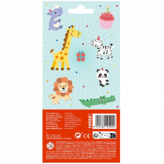 Apli Sachet de Stickers Fête des Animaux - Adhésif Permanent - Idéal pour le Scrapbooking - Stimule la Créativité et la