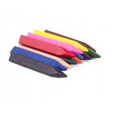 Jovi Triwax Étui de 12 Cires Triangulaires - Ne tache pas - Trait lisse - Excellente performance - Convient aux taille-crayons