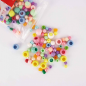 Apli Perles en Plastique Assorties - Idéales pour l'Artisanat - Format MAXI - Parfaites pour l'École et la Maison