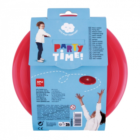 Apli Disco Volador Party Time - Parfait pour l'extérieur - Favorise l'exercice et la socialisation