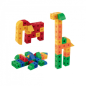 Apli Kit de Construction Educatif - 100 Pièces - Favorise les Compétences Psychomotrices Fines - Améliore la Coordination