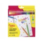 Jovi Woodless Pack de 24 Crayons de Couleur - Forme Triangulaire - Mines Résistantes - Sans Bois - Couleurs Assorties
