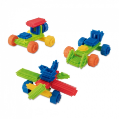 Apli Kit de Construction Educatif - 50 Pièces Flexibles - Favorise la Psychomotricité Fine - Améliore la Coordination Oeil-Main