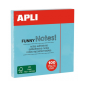 Apli Sticky Note Pad - 100 Feuilles - Papier Certifié FSC - Adhésif à Base d'Eau - Repositionnable - Format Classique 75x75mm