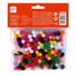 Apli Pack de 200 Mini Pompons de Ø 8 mm - Idéal pour le bricolage scolaire et les ateliers d'enfants - Stimule l'imagination et