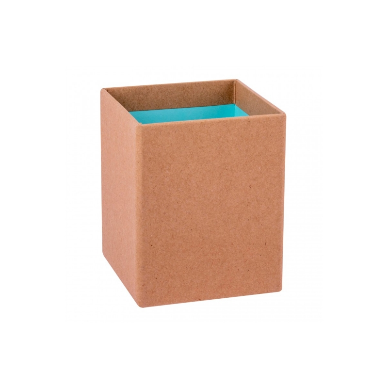 Pot à crayons Apli Fluor Collection - Finition Kraft - Toucher Doux - Design élégant et polyvalent - Couleur Bleu Fluorescent