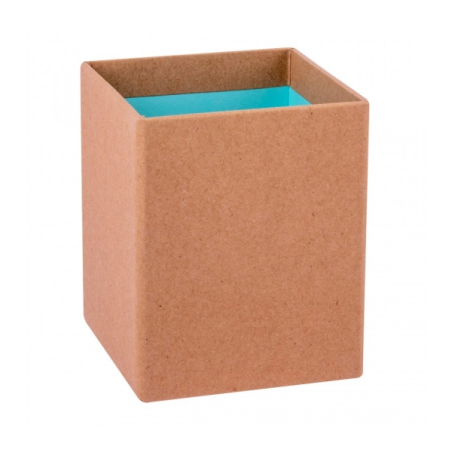 Pot à crayons Apli Fluor Collection - Finition Kraft - Toucher Doux - Design élégant et polyvalent - Couleur Bleu Fluorescent