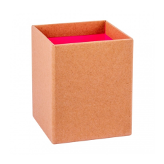 Pot à Crayons Apli Fluor Collection - Finition Kraft - Toucher Doux - Design Élégant et Polyvalent - Couleur Rose Fluorescent