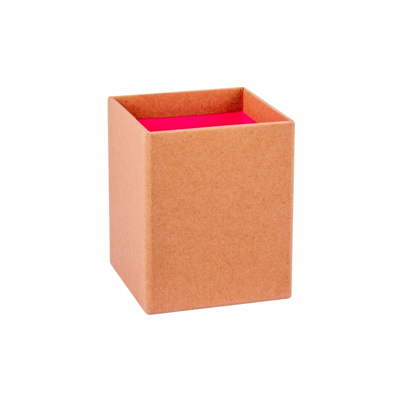 Pot à Crayons Apli Fluor Collection - Finition Kraft - Toucher Doux - Design Élégant et Polyvalent - Couleur Rose Fluorescent