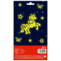 Apli Sachet de Stickers Licorne - Luminescents - Adhésif Permanent - Idéal pour le Scrapbooking et la Décoration - Développer