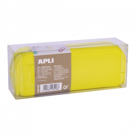 Coque en silicone Apli Fluor Collection - Soft Touch - Fermeture éclair - Souple et malléable - Résistante à l'eau - Facile à