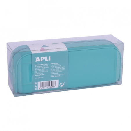 Coque en silicone Apli Nordik Collection - Soft Touch - Fermeture éclair - Souple et malléable - Résistante à l'eau - Facile à