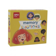 Apli Memory Emotions - Stimule la mémoire - Apprend à exprimer les émotions - Pièces résistantes et sûres - Améliore la