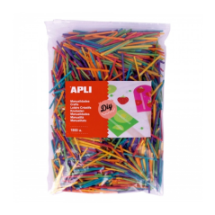 Apli Mini Assortiment de bâtons en bois - Format MAXI - 1500 unités - Haute résistance - Facile à coller et à couper - Stimule