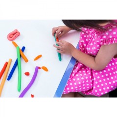 ✅ Alpino Présentoir de 12 Tablettes de Pâte à Modeler 150gr - Très Souple - Mélangable - Sans Gluten - Coul en stock